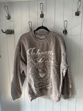 Ash Johnny Cash Graphic Crewneck - Charcoal
